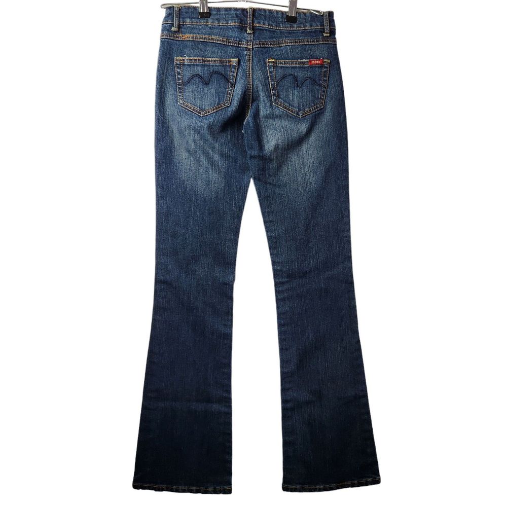 Vanity MOTO Womens Dark Wash Bootcut Stretch Jean Size 27